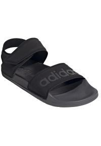 Adidas - Sandały adidas Adilette W FY8649 czarne. Zapięcie: rzepy. Kolor: czarny. Materiał: materiał, syntetyk #3