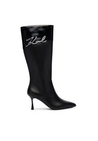 Karl Lagerfeld - KARL LAGERFELD Kozaki KL32775 Czarny. Kolor: czarny. Materiał: skóra