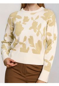 Sinsay - Sweter ze wzorem - kremowy. Kolor: kremowy