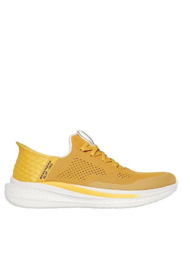 skechers - Buty męskie SKECHERS Slade Quinto. Kolor: żółty