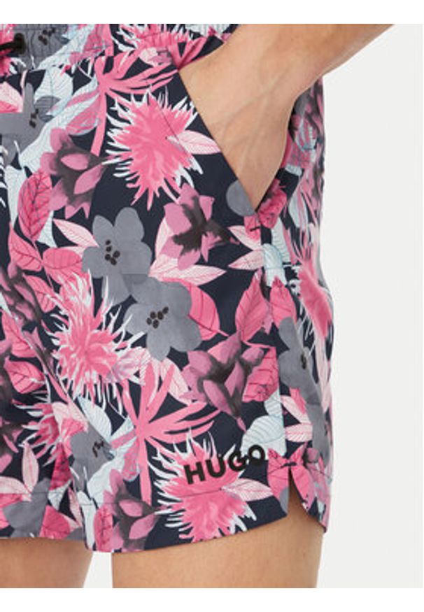 Hugo - HUGO Szorty kąpielowe Calala 50510061 Różowy Regular Fit. Kolor: różowy. Materiał: syntetyk