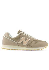 Buty New Balance WL373TM2 - beżowe. Okazja: na co dzień. Kolor: beżowy. Materiał: syntetyk, zamsz, materiał, guma, skóra. Szerokość cholewki: normalna. Model: New Balance 373