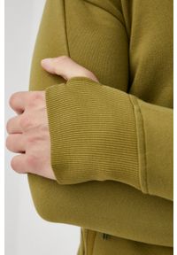 C.P. Company bluza bawełniana męska kolor zielony z kapturem gładka. Okazja: na co dzień. Typ kołnierza: kaptur. Kolor: zielony. Materiał: bawełna. Wzór: gładki. Styl: casual #4
