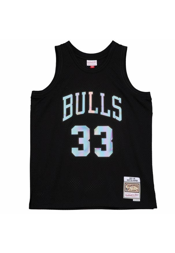 Mitchell & Ness - Koszulka Mitchell&Ness Chicago Bulls Scottie Pippen - SMJYLF19035-CBUBLCK97SPI. Kolor: czarny. Sport: koszykówka