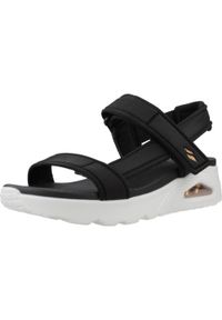 skechers - Sandały SKECHERS UNO - SUMMER STAND 2 Czarny. Kolor: wielokolorowy, biały, czarny. Materiał: tkanina. Sezon: lato #1