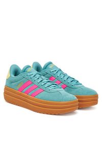 Adidas - adidas Sneakersy Vl Court Bold JQ5634 Zielony. Kolor: zielony. Materiał: zamsz, skóra