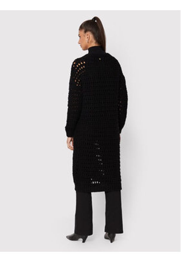 Pinko Kardigan Mimosa 1G18C6 A0AD Czarny Relaxed Fit. Kolor: czarny. Materiał: wełna