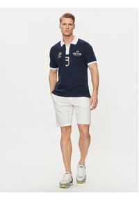La Martina Polo YMP305 PK001 Granatowy Regular Fit. Typ kołnierza: polo. Kolor: niebieski. Materiał: bawełna #3