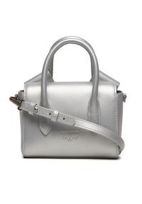 Pinko Torebka Aika Baby 100384 A19R Srebrny. Kolor: srebrny. Materiał: skórzane #4