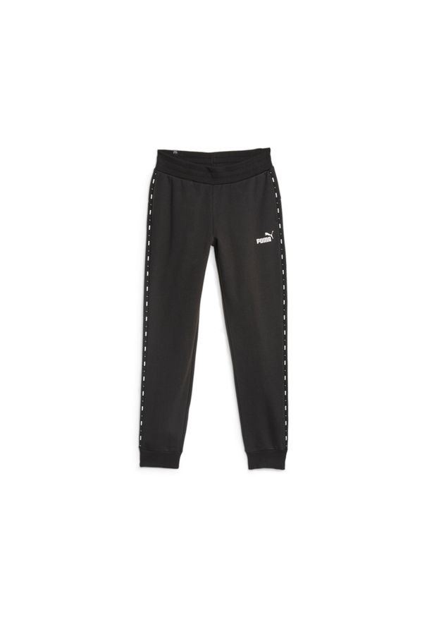Puma Spodnie Ess Tape Fl Cl 67599901. Kolor: czarny. Materiał: dresówka. Długość: długie