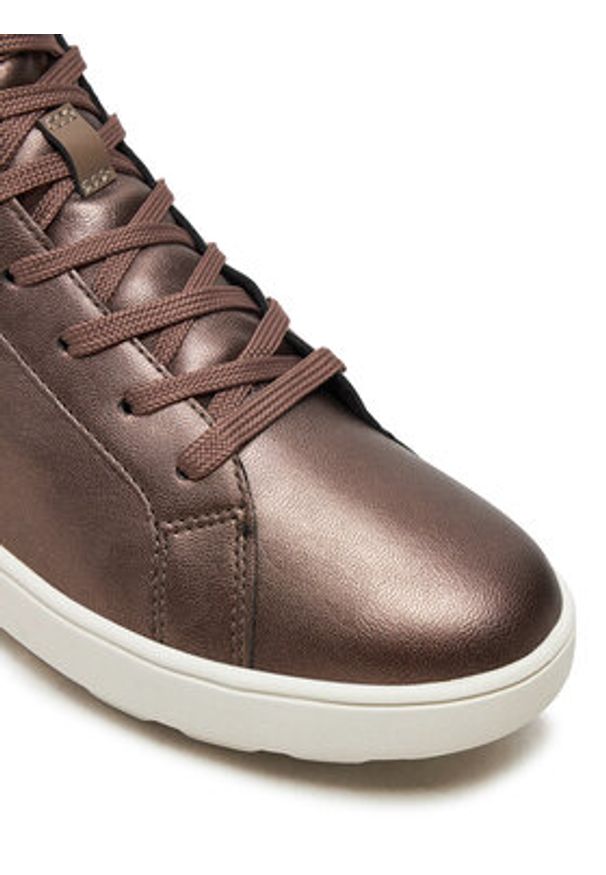 Geox Sneakersy D Spherica Ecub-1 D46WEB 0NFBC C5MQ6 Beżowy. Kolor: beżowy. Materiał: skóra