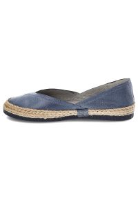 Granatowe Espadryle Maciejka Modne Obuwie Damskie. Okazja: na spacer, na co dzień. Kolor: niebieski. Materiał: skóra. Sezon: lato. Styl: elegancki, wakacyjny, casual