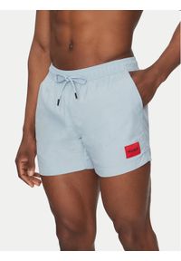 Hugo - HUGO Szorty kąpielowe Dominica 50493450 Błękitny Regular Fit. Kolor: niebieski. Materiał: syntetyk