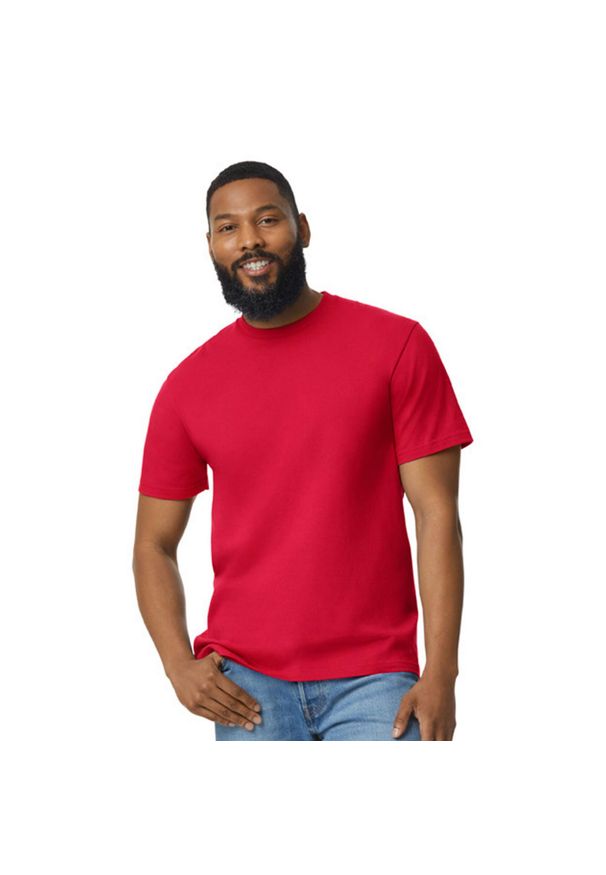 GILDAN - Koszulka Unisex Dla Dorosłych Softstyle Midweight. Kolor: czerwony