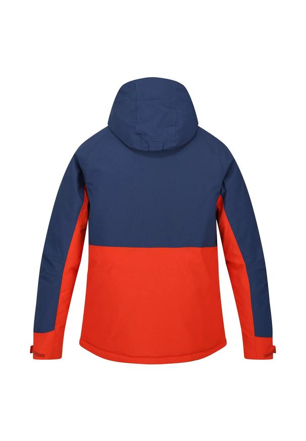 Regatta - Kurtka Zimowa Męska Highton Stretch III. Kolor: wielokolorowy, niebieski, pomarańczowy. Materiał: puch. Sezon: zima. Sport: turystyka piesza