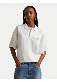 Polo Ralph Lauren Polo 211A96270001 Biały Relaxed Fit. Typ kołnierza: polo. Kolor: biały. Materiał: bawełna #1