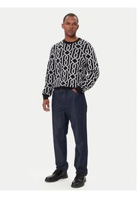 Hugo - HUGO Sweter Souvawn 50547001 Czarny Regular Fit. Kolor: czarny. Materiał: syntetyk, wiskoza #4