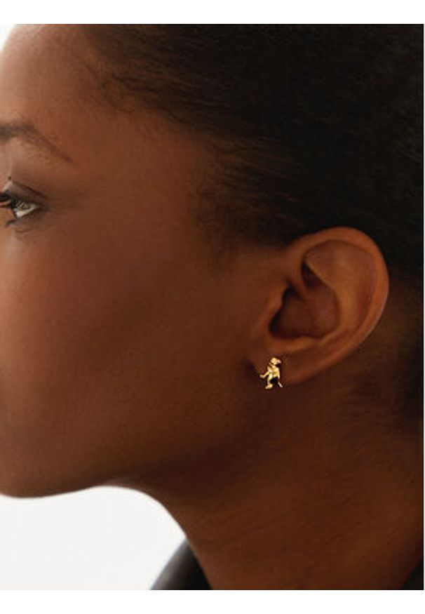 Coach Kolczyki 37429247GLD107 Złoty. Materiał: metalowe. Kolor: złoty