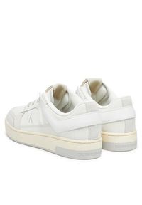 Calvin Klein Jeans Sneakersy Basket Cup Low Laceup Lth Mix YM0YM01308 Biały. Kolor: biały. Materiał: skóra #5
