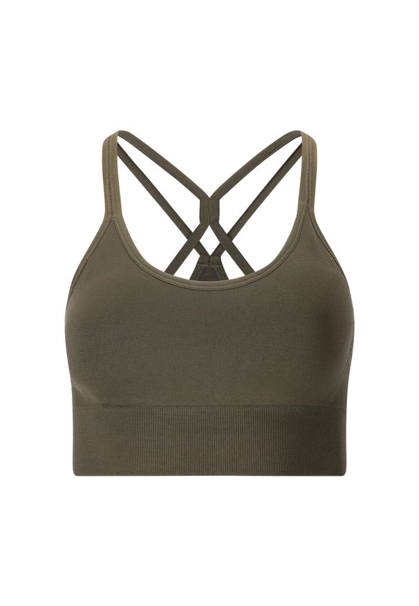 Biustonosz dla kobiet Athlecia Foan V3. Kolor: brązowy. Sport: fitness