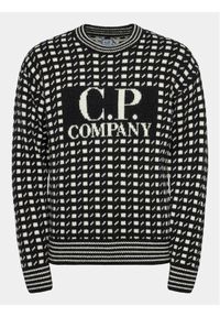 C.P. Company Sweter 15CMKN230 A006634J Czarny Regular Fit. Kolor: czarny. Materiał: wełna #1