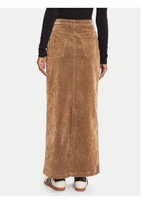 Adidas - adidas Spódnica maxi Adibreak JY2397 Brązowy Regular Fit. Kolor: brązowy. Materiał: bawełna