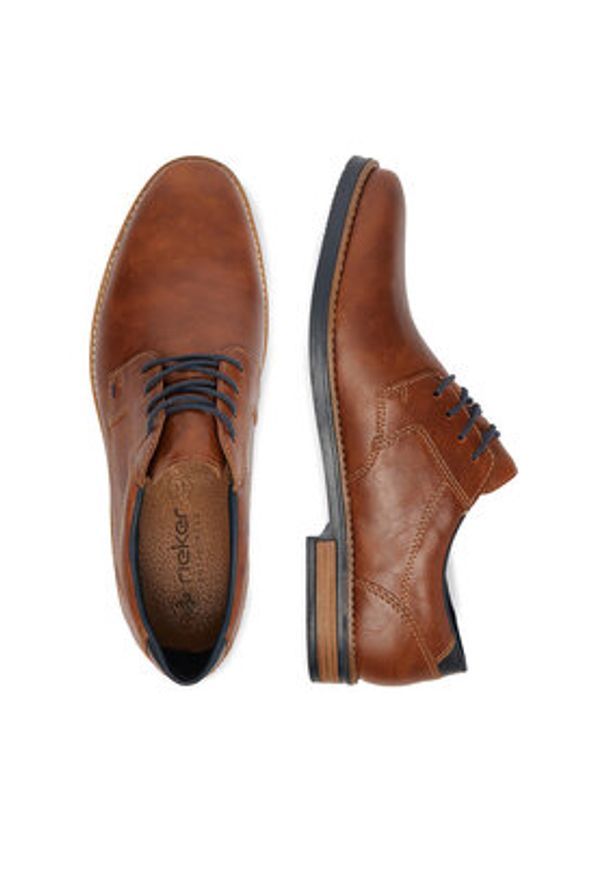 Rieker Półbuty 13500-25 Brązowy. Kolor: brązowy. Materiał: materiał