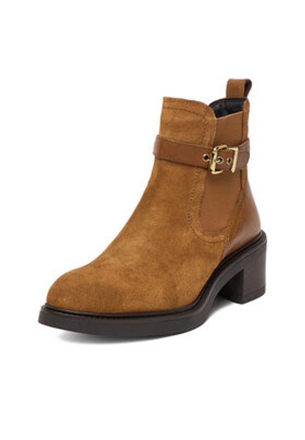 U.S. Polo Assn. Botki CEO-KATERI001W/ELE1 Brązowy. Kolor: brązowy. Materiał: skóra, zamsz