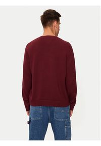 Tommy Jeans Sweter Badge DM0DM20706 Bordowy Regular Fit. Kolor: czerwony. Materiał: syntetyk #4