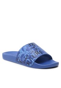 Klapki Versace Jeans Couture 74YA3SQ4 ZS631 PW1. Kolor: niebieski. Materiał: skóra #1