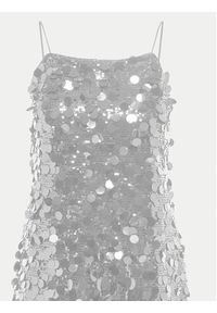 only - ONLY Sukienka koktajlowa Jadel 15332687 Srebrny Regular Fit. Kolor: srebrny. Materiał: syntetyk. Styl: wizytowy