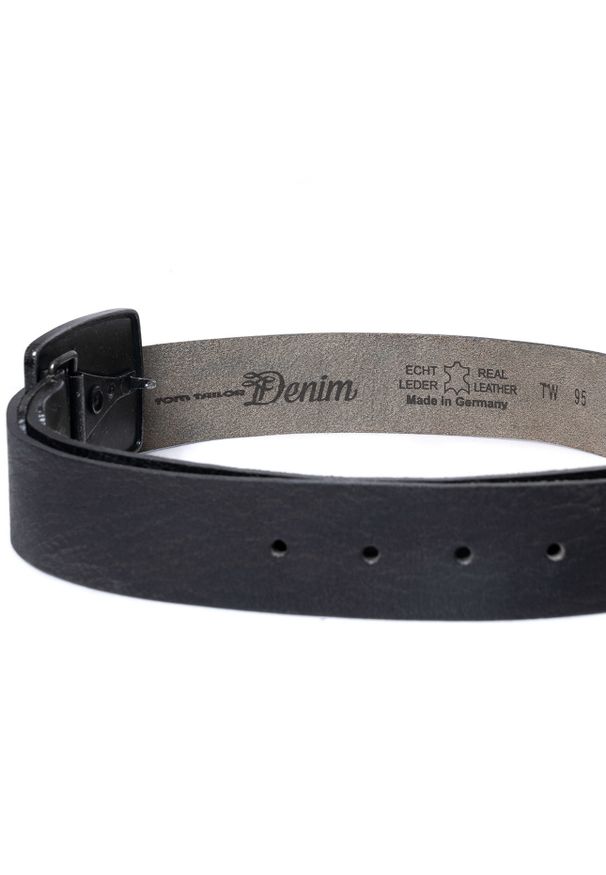 Tom Tailor - TOM TAILOR PASEK SKÓRZANY TM0173R13 40mm Gürtel Q.2081 0790. Materiał: skóra. Wzór: paski. Styl: klasyczny