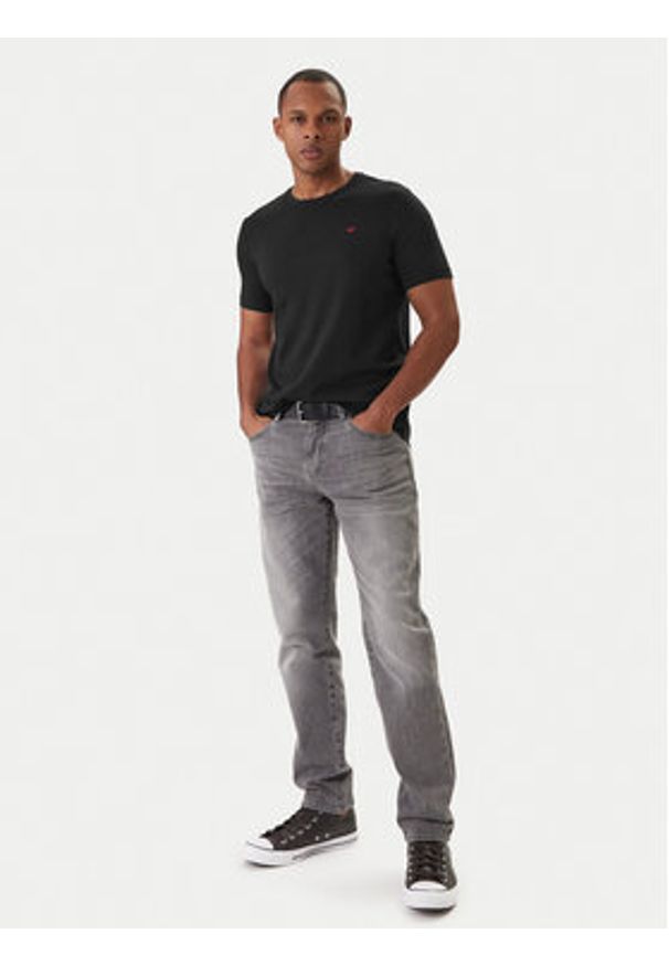 Mustang Komplet t-shirtów 1017076 Czarny Regular Fit. Kolor: czarny. Materiał: bawełna