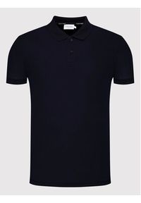 Calvin Klein Polo Refined Pique Chest K10K102964 Granatowy Regular Fit. Typ kołnierza: polo. Kolor: niebieski. Materiał: bawełna #4