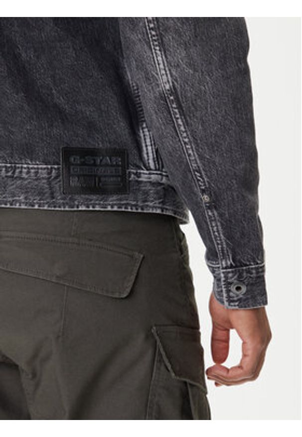 G-Star RAW - G-Star Raw Kurtka jeansowa D26919-D537 Szary Slim Fit. Kolor: szary. Materiał: bawełna