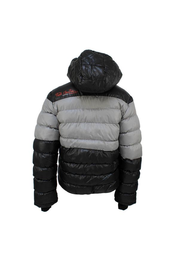 PEAK MOUNTAIN - Dziecięca kurtka puchowa Peak Mountain Ecaptin. Kolor: wielokolorowy, szary, czarny. Materiał: puch. Sezon: zima. Sport: narciarstwo