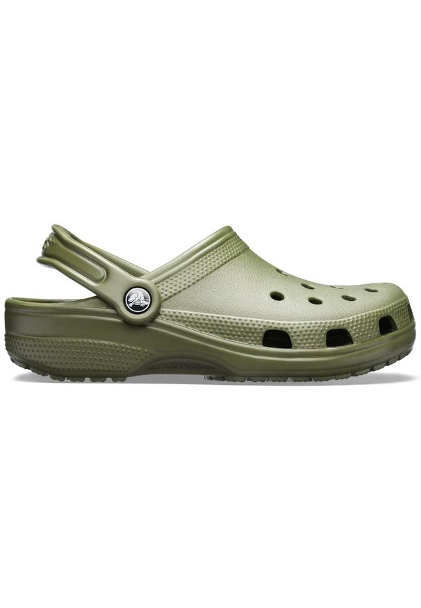 Klapki męskie Crocs Classic. Kolor: zielony. Styl: sportowy