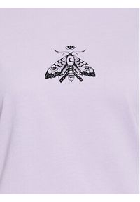 Kaotiko T-Shirt Washed Moth AL003-01-M002 Fioletowy Regular Fit. Kolor: fioletowy. Materiał: bawełna