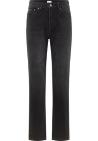 Damskie Spodnie Jeansowe Mustang Style Brooks Straight Denim Black 1016922 4000 840 #3