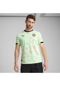 Puma - Męska wyjazdowa koszulka drużyny kobiet Portugalia 2025 PUMA. Kolor: czarny, zielony, wielokolorowy. Sport: piłka nożna