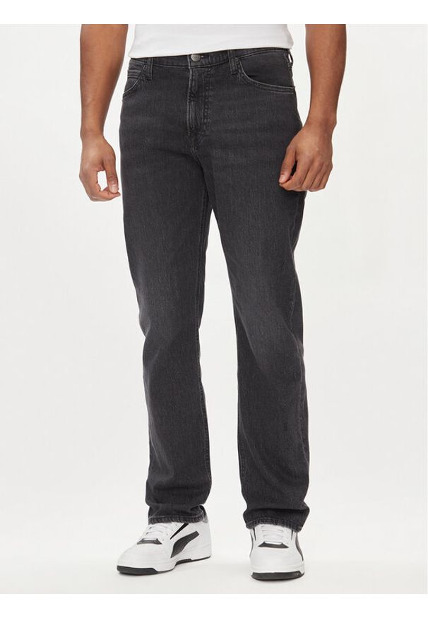 Lee Jeansy West 112322201 Czarny Straight Fit. Kolor: czarny