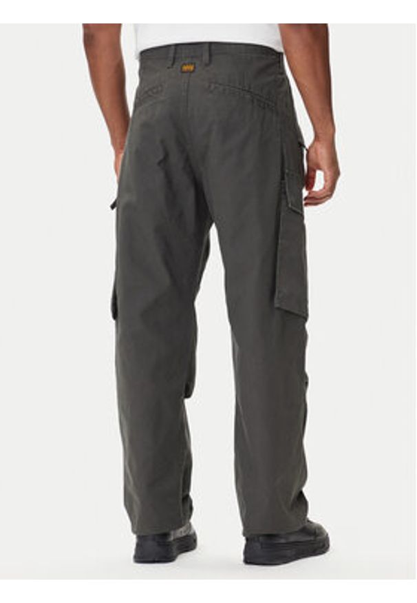 G-Star RAW - G-Star Raw Spodnie materiałowe R-3N D25224-D191 Szary Straight Fit. Kolor: szary. Materiał: bawełna