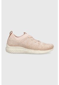 Wrangler sneakersy Freesbee kolor różowy. Nosek buta: okrągły. Kolor: różowy. Materiał: materiał, guma. Obcas: na obcasie. Wysokość obcasa: niski