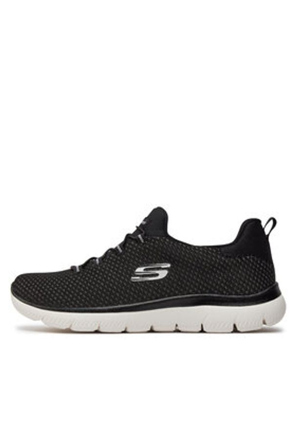 skechers - Skechers Sneakersy Bright Bezel 149204/BKSL Czarny. Kolor: czarny. Materiał: materiał
