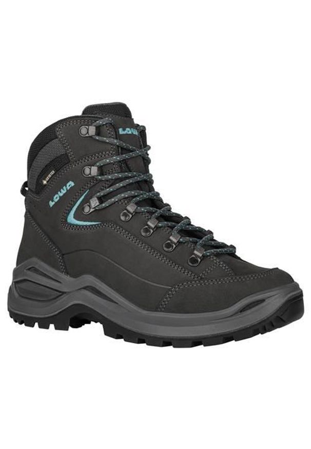 Buty trekkingowe damskie Lowa Renegade Evo Mid Gtx. Wysokość cholewki: za kostkę. Kolor: szary. Materiał: skóra, tkanina. Szerokość cholewki: normalna