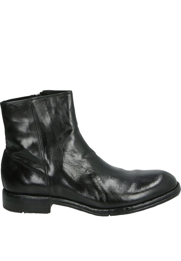Venezia - SKÓRZANE BOTKI MĘSKIE DF05A SKIP NERO. Materiał: skóra