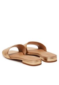 Lauren Ralph Lauren - LAUREN RALPH LAUREN Klapki Everley 802970531001 Złoty. Kolor: złoty. Materiał: skóra
