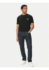 Karl Lagerfeld - KARL LAGERFELD T-Shirt 755781 563235 Czarny Regular Fit. Typ kołnierza: dekolt w karo. Kolor: czarny. Materiał: bawełna #3