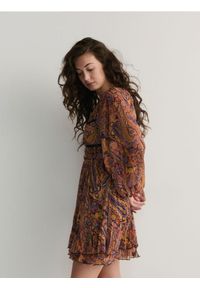 Reserved - Sukienka ze wzorem paisley - wielobarwny. Materiał: tkanina. Wzór: paisley #1
