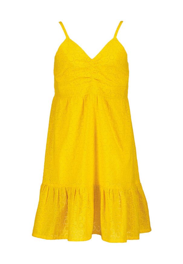 Blue Seven Sukienka letnia 542087 X Żółty Regular Fit. Kolor: żółty. Materiał: bawełna. Sezon: lato